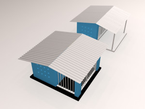 Dog cage 3D Model