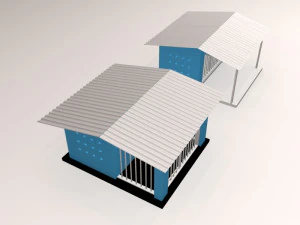 Dog cage 3D Model