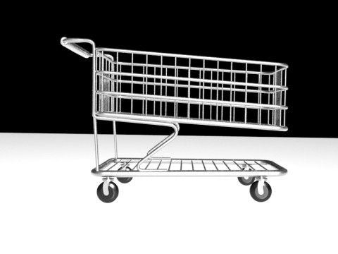 Shopping cart 3D Модель