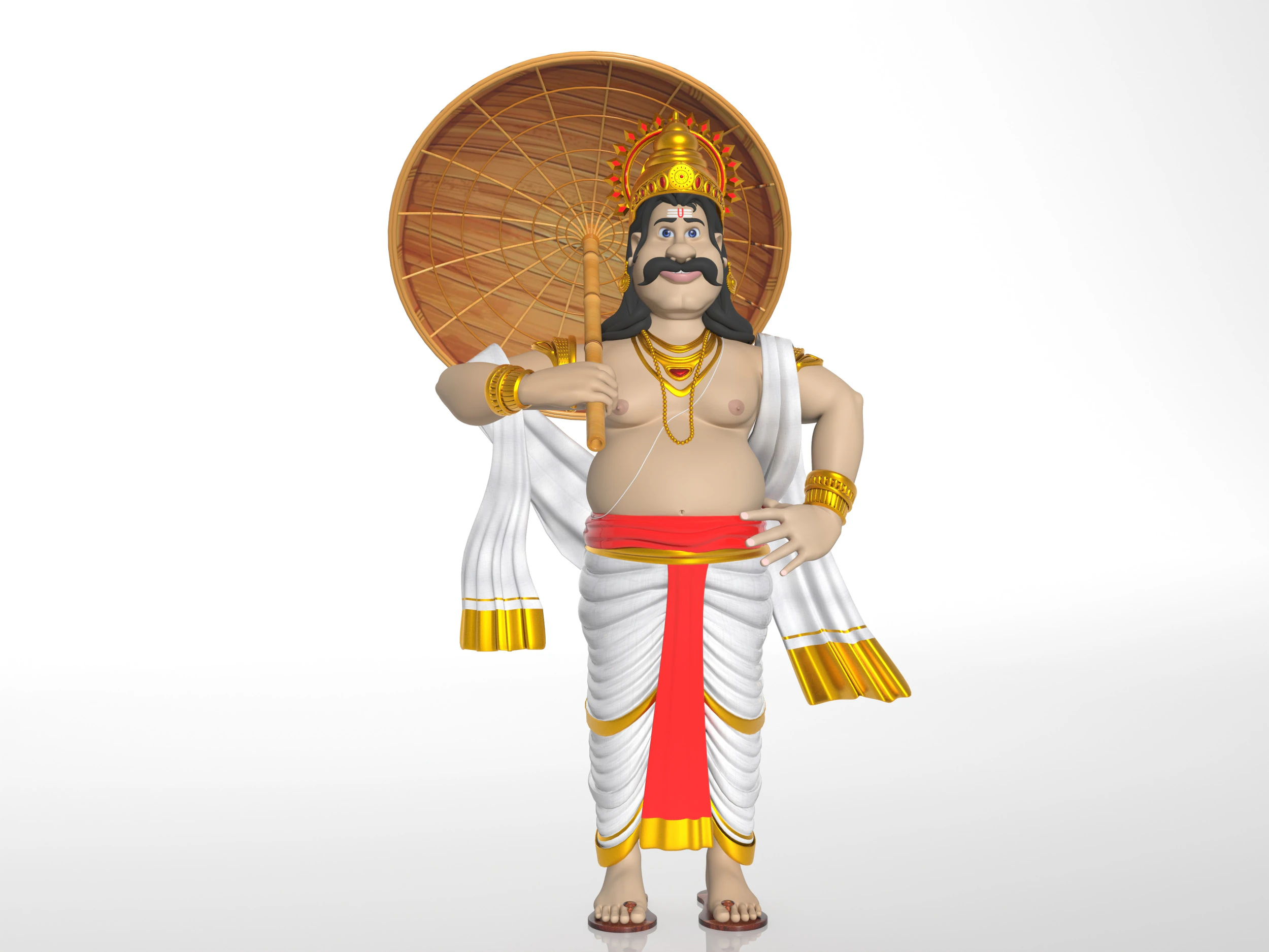 King Mahabali 3D Model .c4d .max .obj .3ds .fbx .stl .blend 