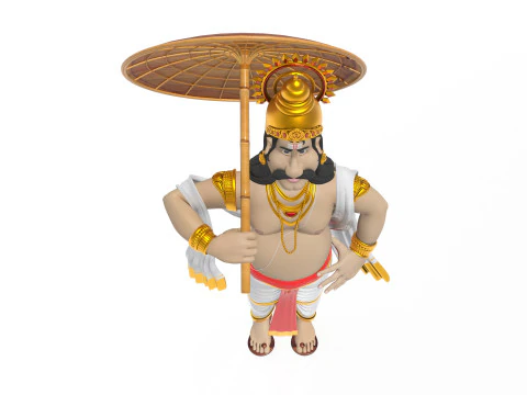King Mahabali 3D Model