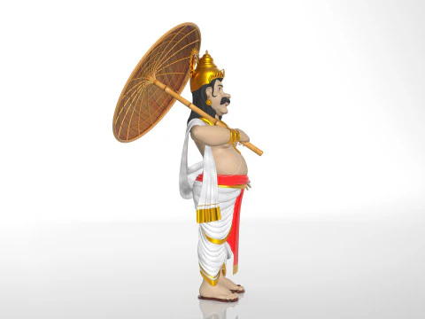 King Mahabali 3D Model