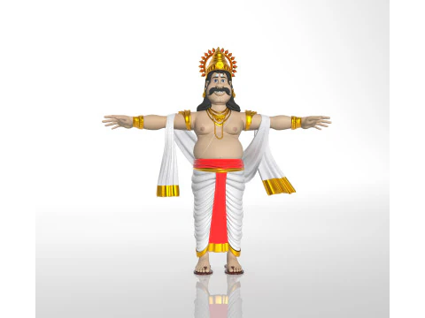 Le roi Mahabali pose Modèle 3D
