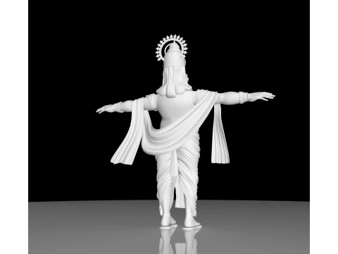 King Mahabali t pose 3D Model