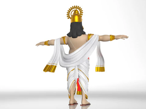 King Mahabali t pose 3D Model