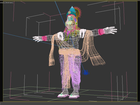 King Mahabali t pose Model 3D