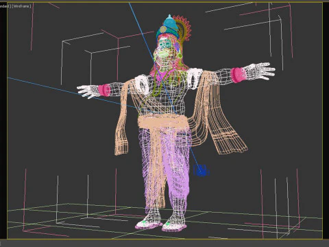 King Mahabali t pose 3D Model
