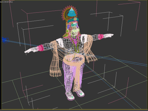 King Mahabali t pose Model 3D