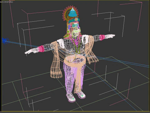 King Mahabali t pose 3D Model