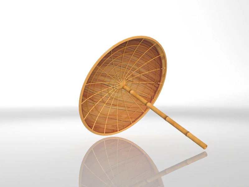 Olakuda traditional umbrella 3D Model .c4d .max .obj .3ds .fbx .stl .blend