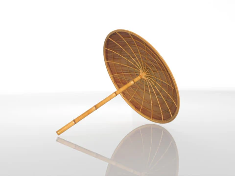 Olakuda traditional umbrella 3D Model