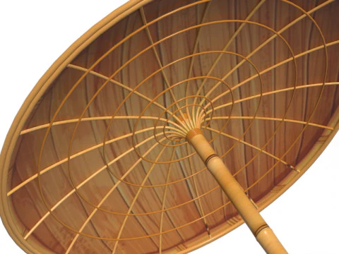 Olakuda traditional umbrella 3D Model