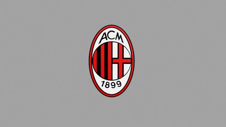 ac milan fc 3d logo 3D Model .c4d .max .obj .3ds .fbx .stl .blend 
