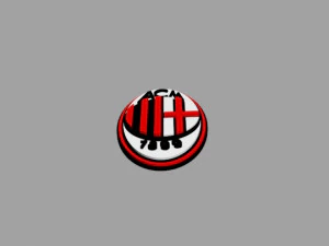 ac milan fc 3d logo 3D Model