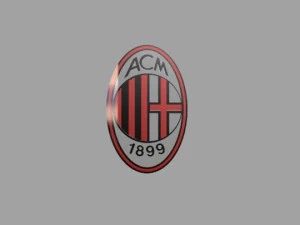 ac milan fc 3d logo 3D Model