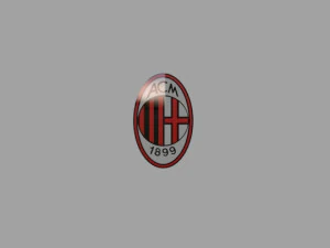 ac milan fc 3d logo 3D Model