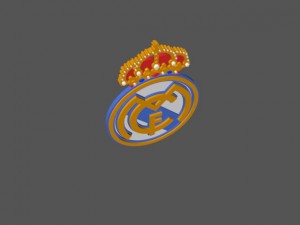 real madrid fc 3d logo or badge 3D-Modell