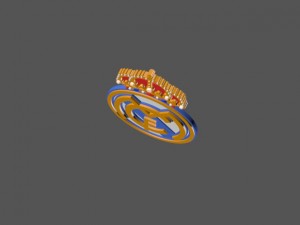 real madrid fc 3d logo or badge Modèle 3D