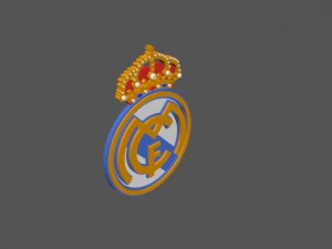 real madrid fc 3d logo or badge 3D Model
