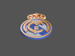 real madrid fc 3d logo or badge Modèle 3D
