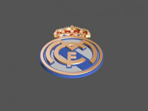 real madrid fc 3d logo or badge 3D Model
