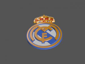 real madrid fc 3d logo or badge 3D Model