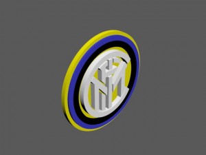 inter milan fc 3d logo or badge 3D Print Model