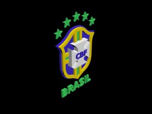brasil national football team 3d logo 3Dモデル