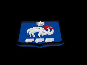 france national football team 3d logo 3D Print Model