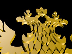russia football national team 3d logo 3D Model