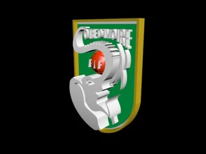 logotipo 3D da sele&ccedil;&atilde;o nacional de futebol da Costa do Marfim Modelo 3D