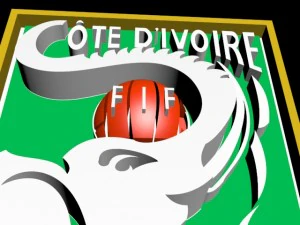 logotipo 3D da sele&ccedil;&atilde;o nacional de futebol da Costa do Marfim Modelo 3D