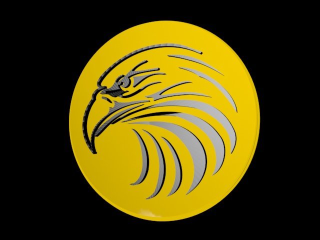 eagle logo 3D-printmodel .c4d .max .obj .3ds .fbx .stl .blend 
