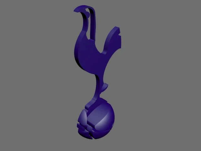 tottenham hotspur 3d logo 3D Model .c4d .max .obj .3ds .fbx .stl .blend