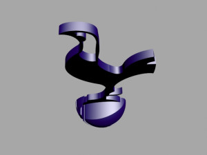 tottenham hotspur 3d logo 3D Model