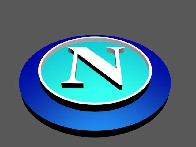 napoli calcio shield or logo 3D Print Model .c4d .max .obj .3ds .fbx .stl .blend 