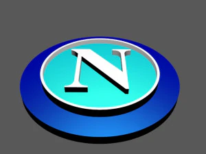 Scudo o logo del napoli calcio Modello di stampa 3D