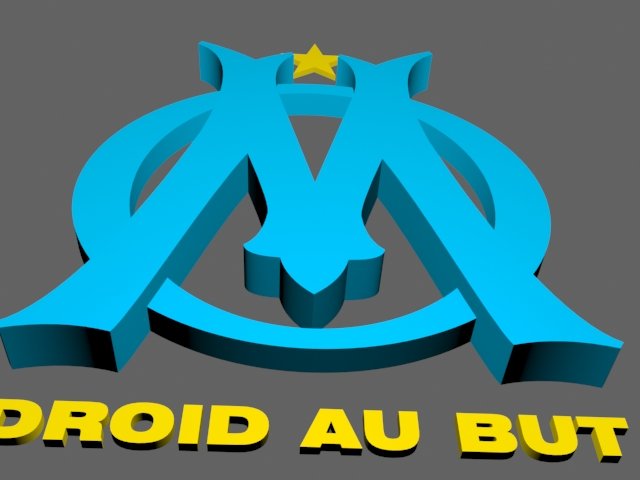 olympique de marseille 3D Принт Модель .c4d .max .obj .3ds .fbx .stl .blend