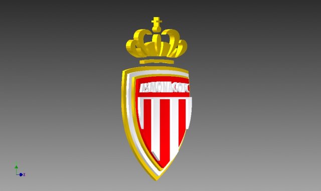 as monaco fc badge logo - league one Modèles 3D en vedette .c4d .max .obj .3ds .fbx .stl .blend 