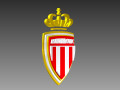 AS MONACO FC BADGE LOGO - LEAGUE ONE 3D Model