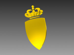 as monaco fc badge logo - league one Modèles 3D en vedette