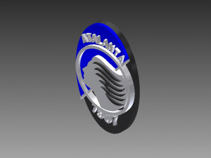 atalanta bergamo calcio 3d logo 3D Принт Модель