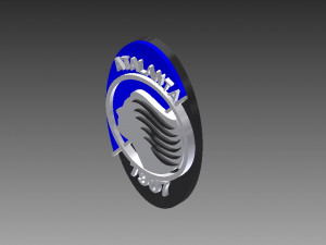 atalanta bergamo calcio 3d logo 3D प्रिंट मॉडल