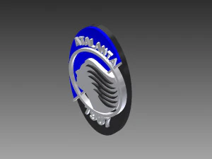atalanta bergamo calcio 3d logo 3D Print Model