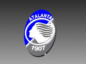 atalanta bergamo calcio 3d logo 3D Print Model