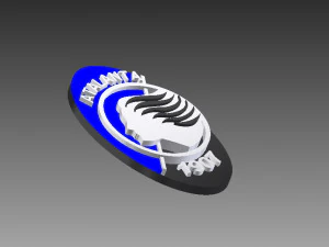 atalanta bergamo calcio 3d logo 3D Print Model