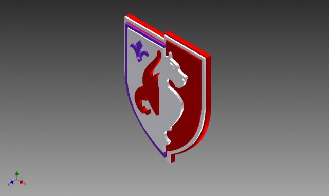 lille 3d logo or badge Modelo de Impressão 3D .c4d .max .obj .3ds .fbx .stl .blend 