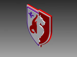 リールの 3D ロゴまたはバッジ 3Dプリントモデル