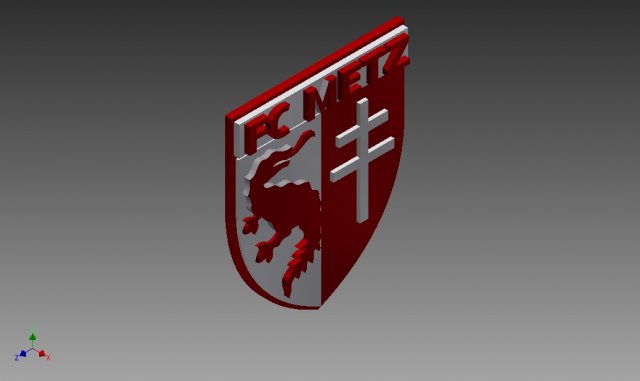 metz fc badge emblem 3D 打印模型 .c4d .max .obj .3ds .fbx .stl .blend 