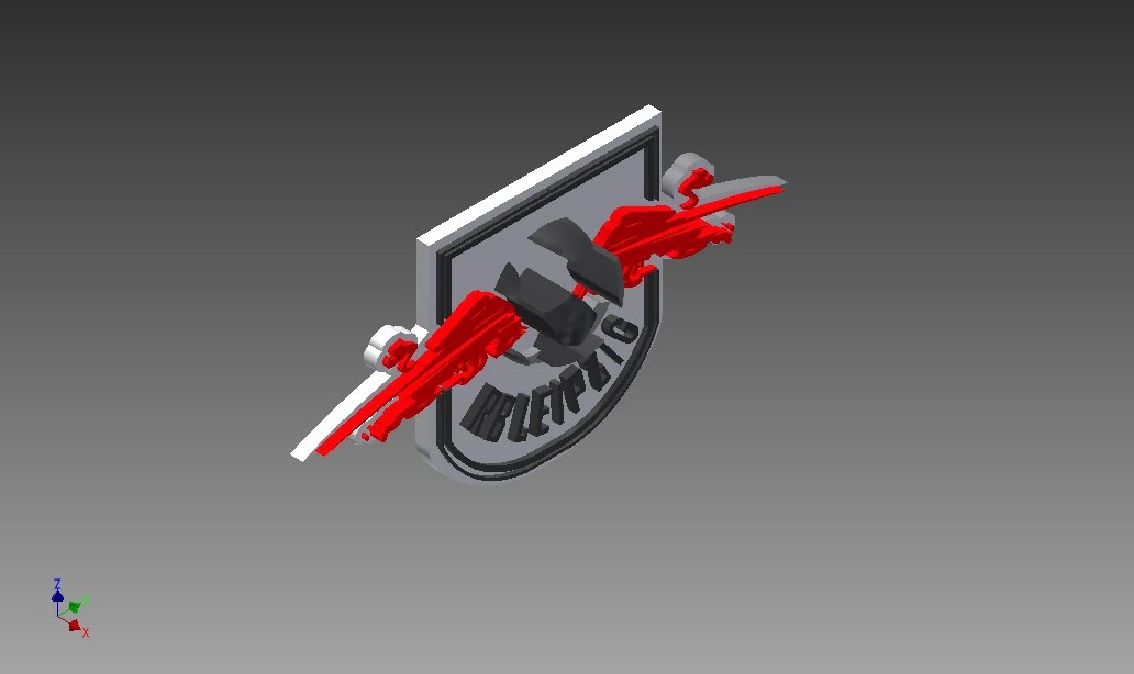 Rb leipzig badge 3D Print Model .c4d .max .obj .3ds .fbx .stl .blend